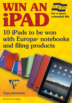 iPad prizes from Europa