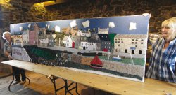 Knitted panorama completed