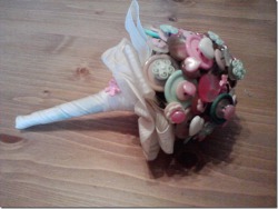 Pretty button bouquet