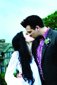 Our wedding day: Miles and Charlee