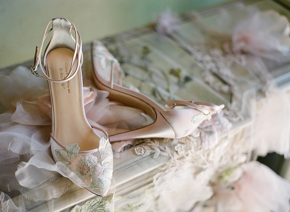 Claire Pettibone collaborates with Bella Belle on a limited edition bridal shoe collection
