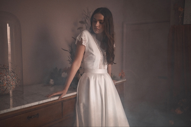 Kate Halfpenny unveils new bridal collection