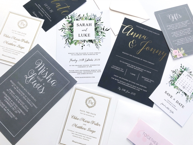 New wedding stationery