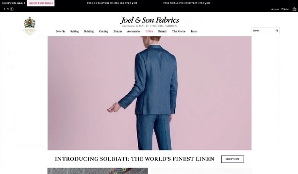 Joel & Son fabrics announces new website