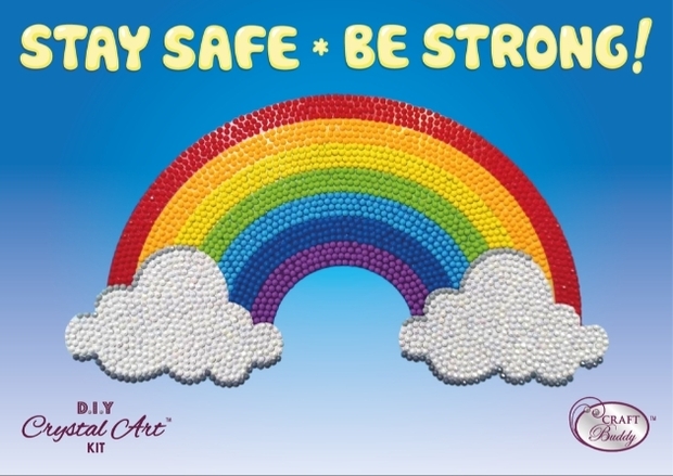 New Crystal Art Rainbow stickers to raise money for The Care Workers