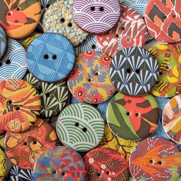 Art Deco buttons from Stockwell Ceramics