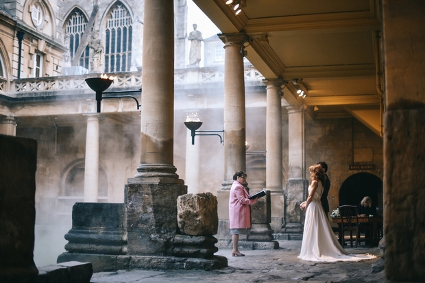 Explore Bath's iconic Roman Baths & Pump Room wedding venue