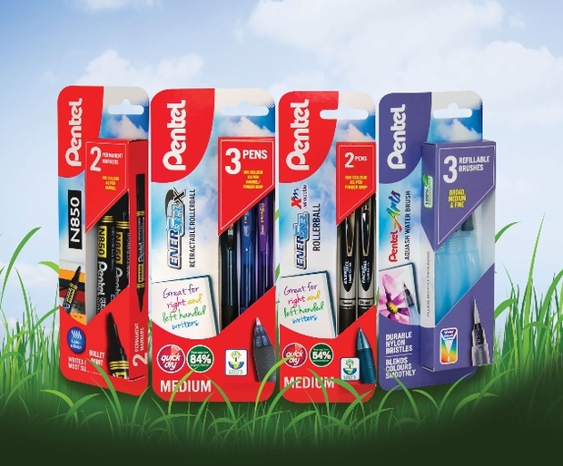 Pentel launches new plastic-free packaging