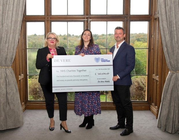 De Vere donates over half a million pounds to NHS Charities Together